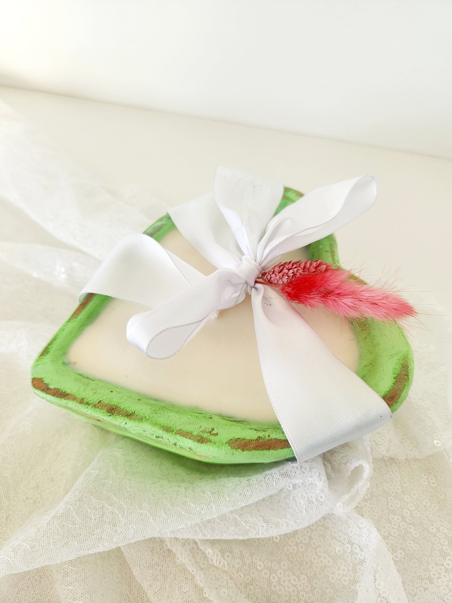 Mini Heart Wood Dough Bowl