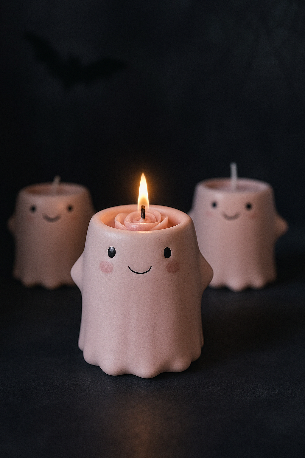 Pink Ghosty Candle