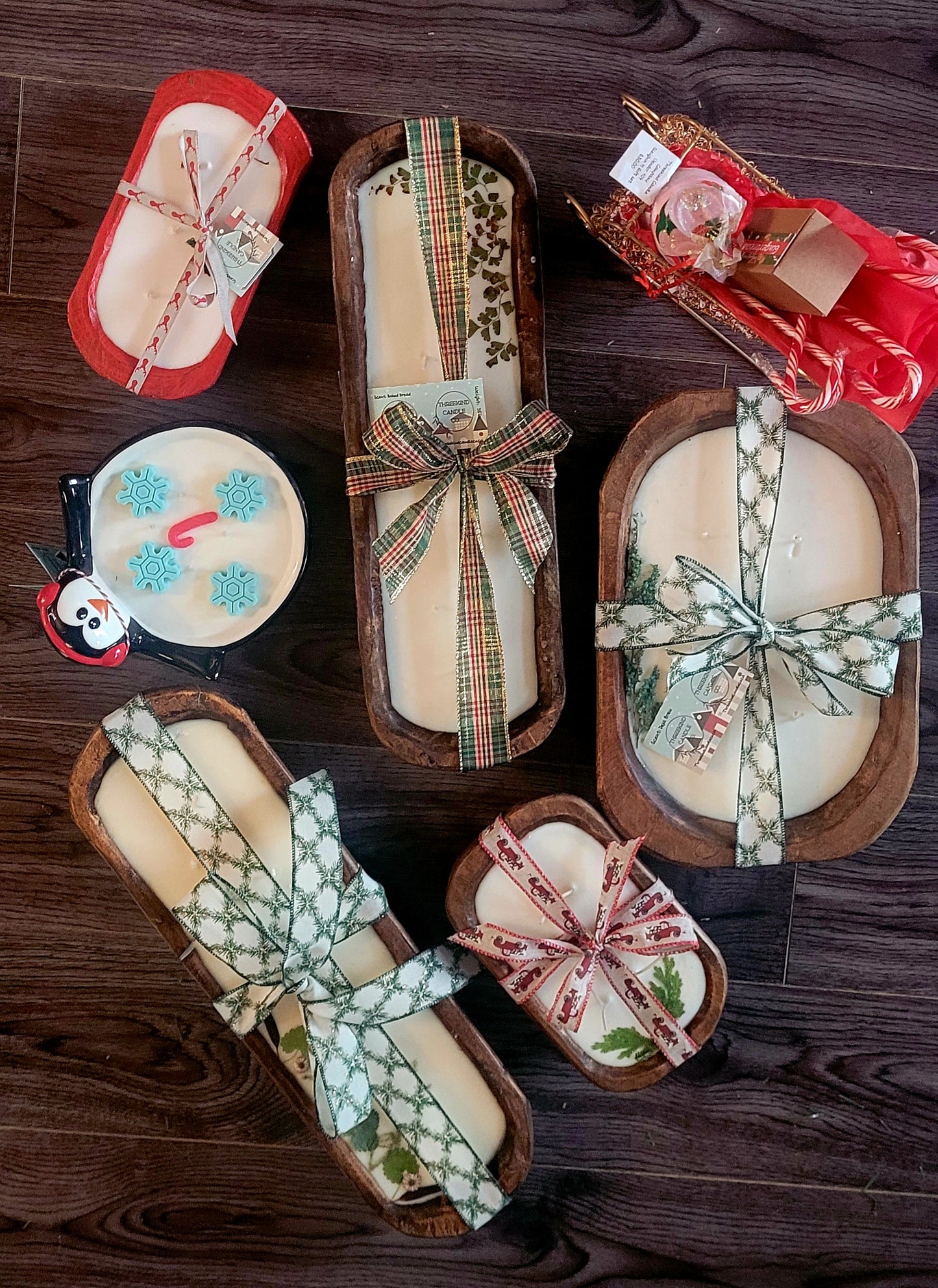 Long Wood Dough Bowl