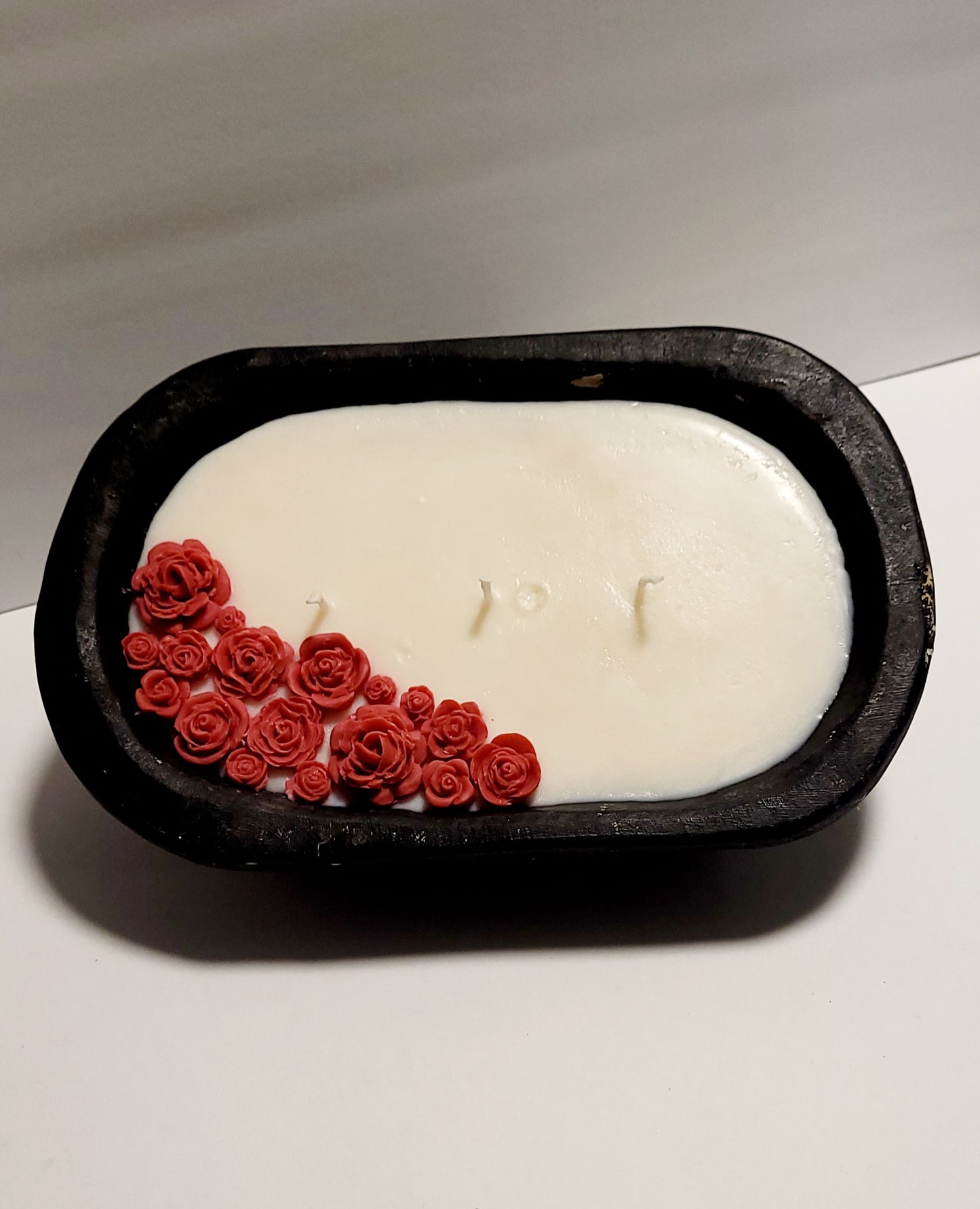 Flower Mini Wood Dough Bowl