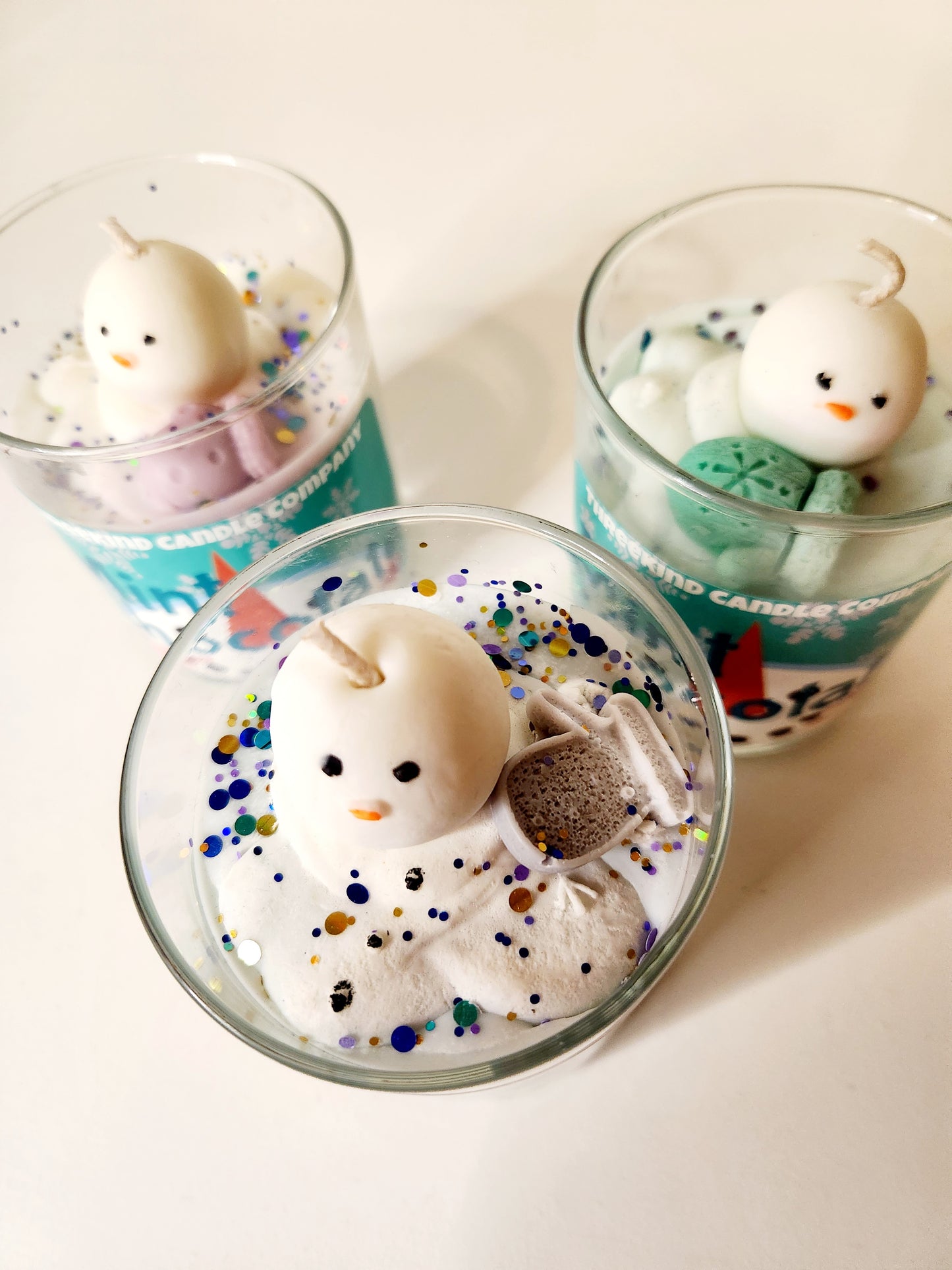 Snow man white mint chocolate