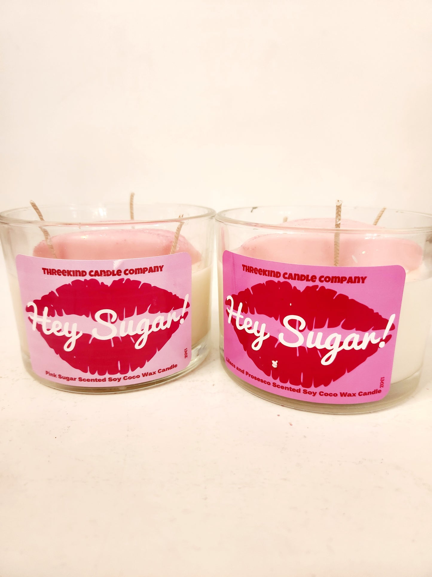 Valentine Hey Sugar!! 3 wick