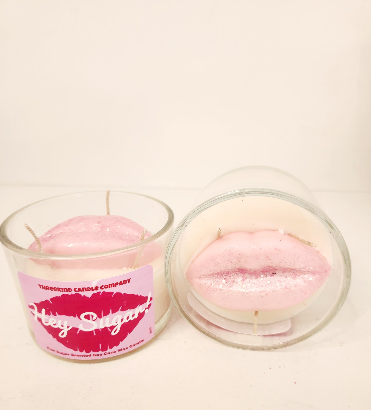 Valentine Hey Sugar!! 3 wick