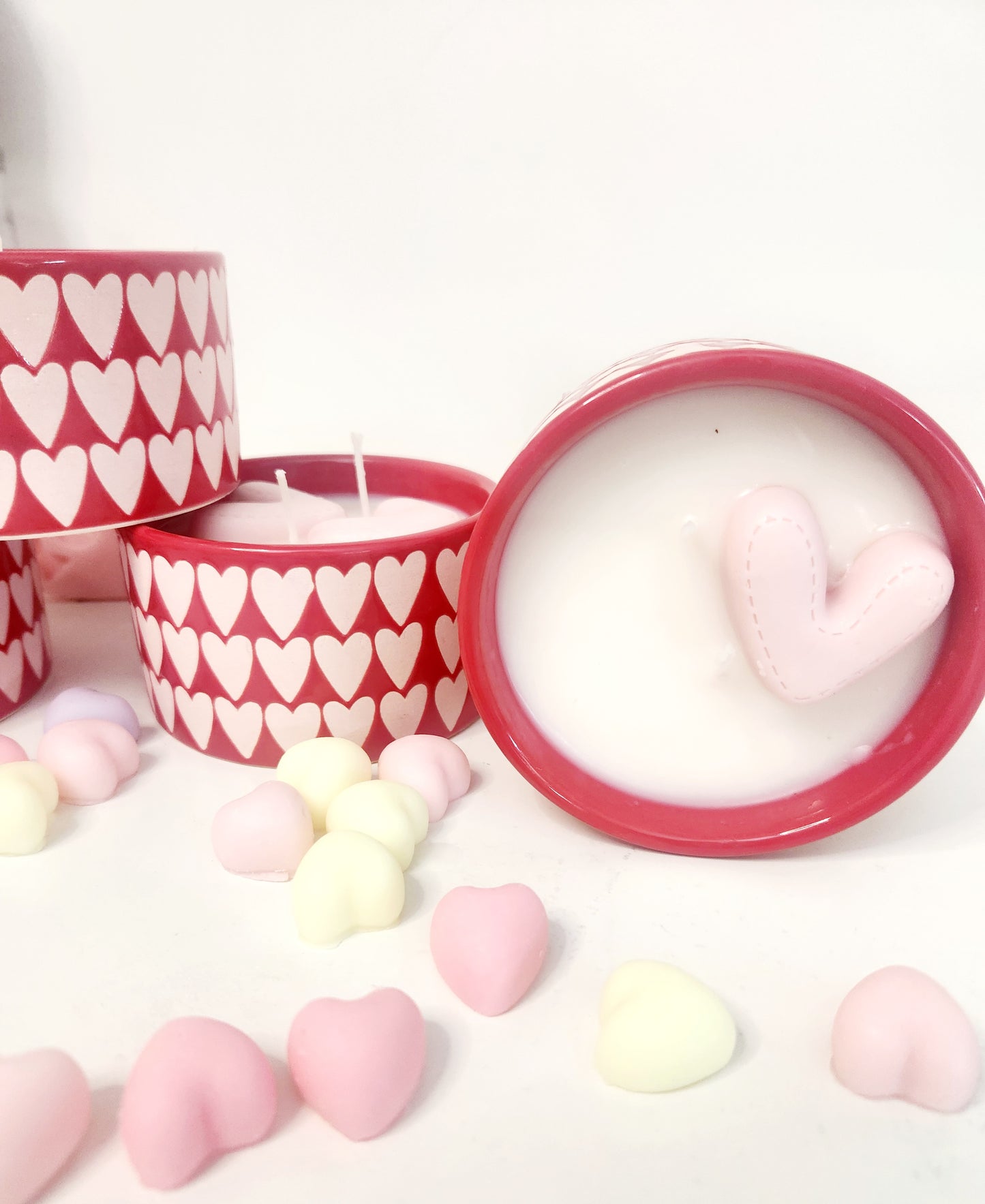 Valentine Hearts candle