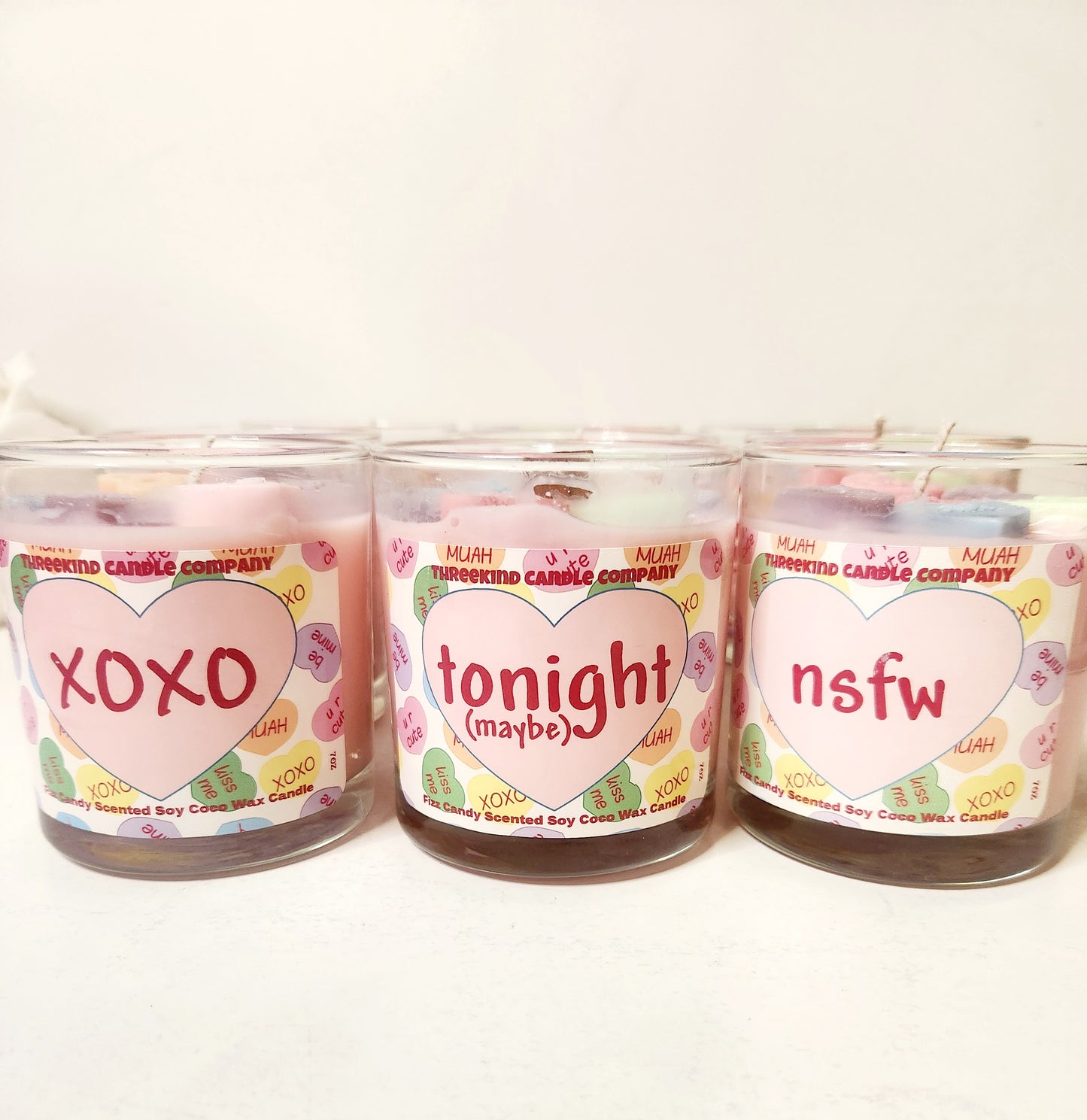 Valentine Sweet Heart candles