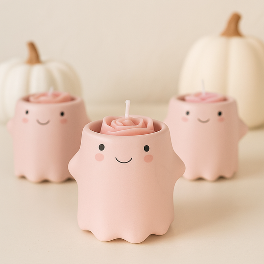 Pink Ghosty Candle